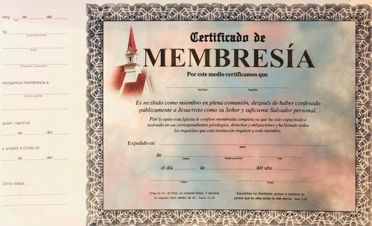Certificados de Membresía